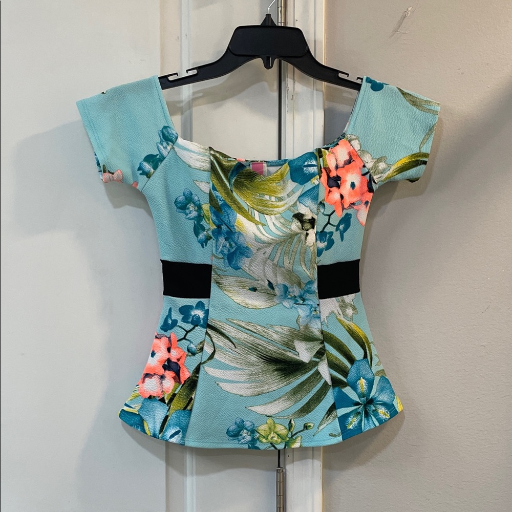Route size S Tropical Floral Women's Blouse